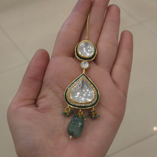 Akshara kundan polki Tikka