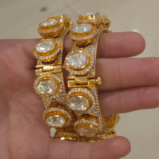 Janvi Kundan Polki bangles