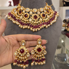 Ayesha moissanite polki set