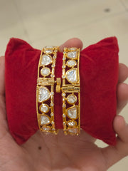 Diksha Kundan polki bangles