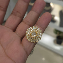 Priya moissanite polki ring