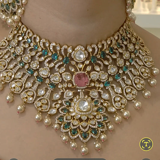Radhika bridal Polki necklace set