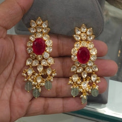 Mili moissanite polki choker set