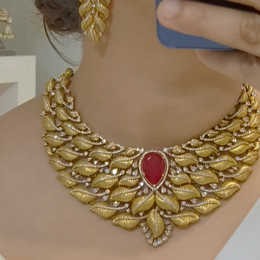 Ria antique golden ad set