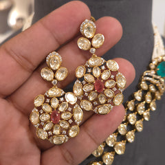 Meetali moissanite polki set