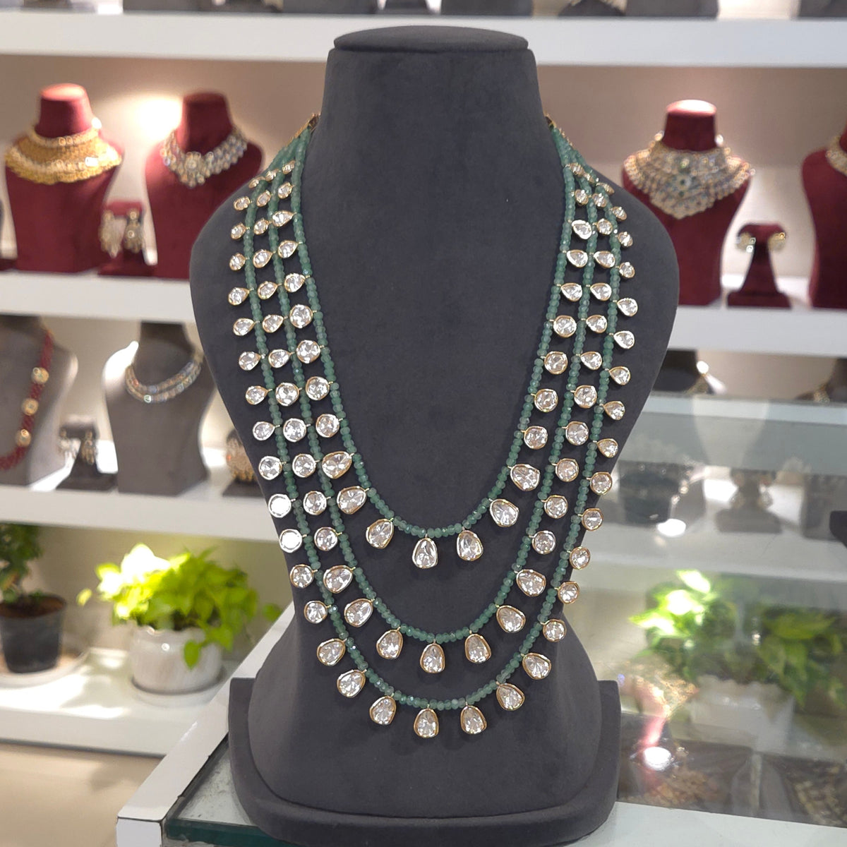 Malabar triple polki strand