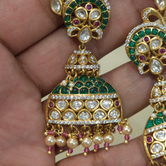 Hezal polki karnfhool earrings
