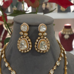 Raavi moissanite polki set