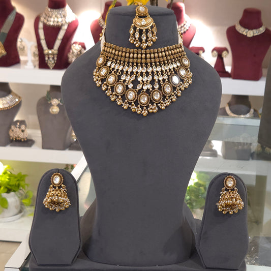 Nalini antique golden set