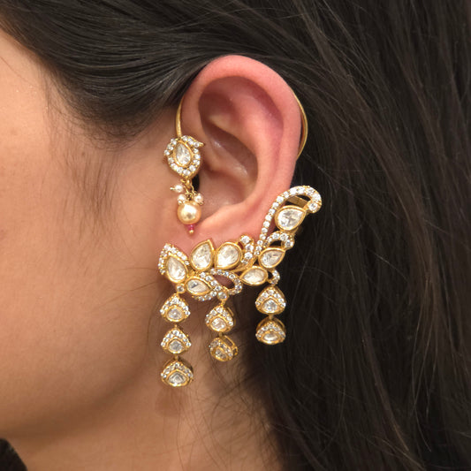 Meena polki earcuff