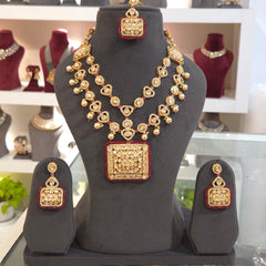 Yashvi moissanite polki set