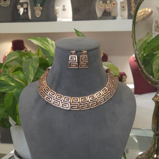 Ramya Ad neckline set