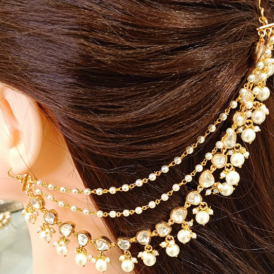 Raha moissanite polki kaanchain