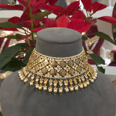 Adhira antique polki choker