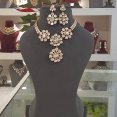 Purnima polki necklace set