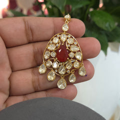 Mythili moissanite polki set