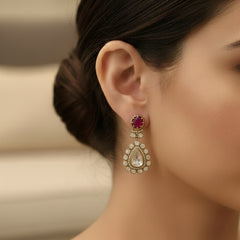 Anika moissanite danglers