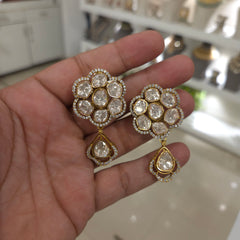 Taran moissanite polki set