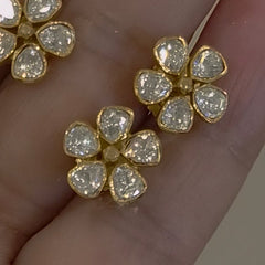 Gili moissanite polki studs