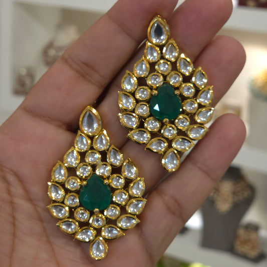 Radha kundan earrings