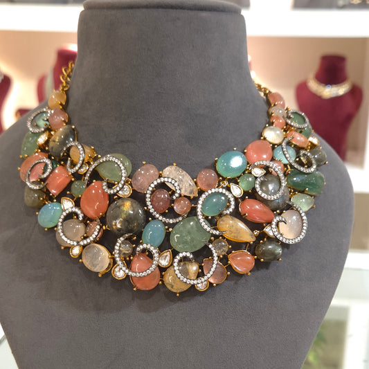 Maya designer neckline set