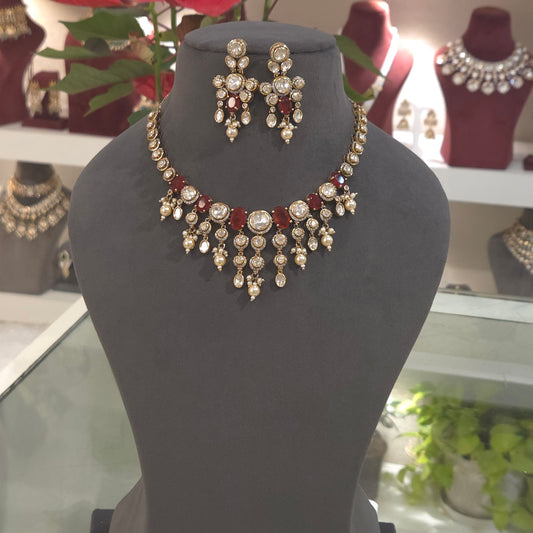 Sapna polki necklace set