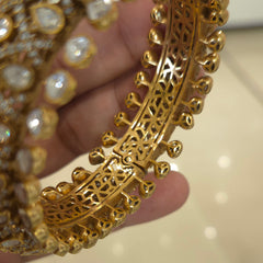 Kangana moissanite polki bangles