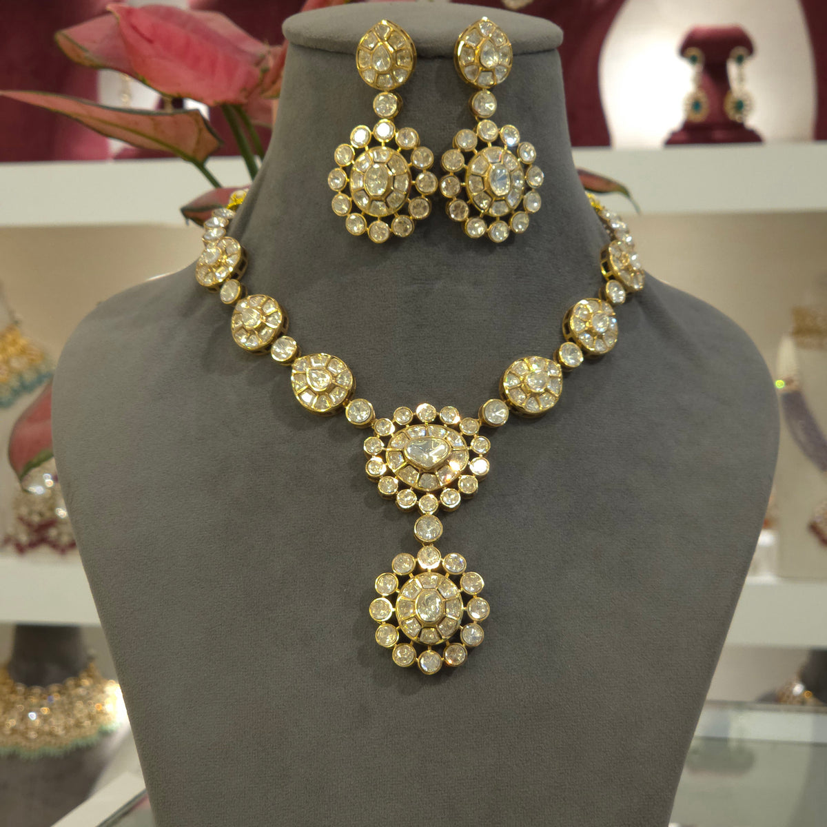 Gili moissanite polki set