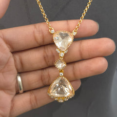 Garima moissanite necklace