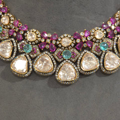 Sagarika moissanite polki set