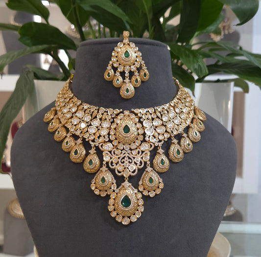 Harleen polki necklace set