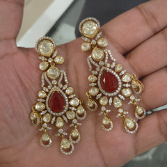 Mehak moissanite polki set .