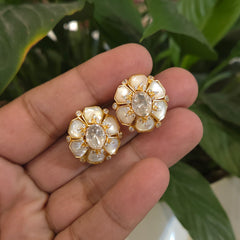 Manjula small moissanite studs