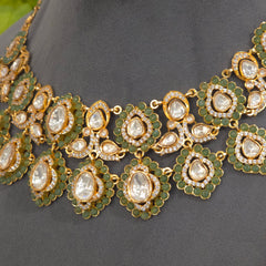 Malisha moissanite polki set