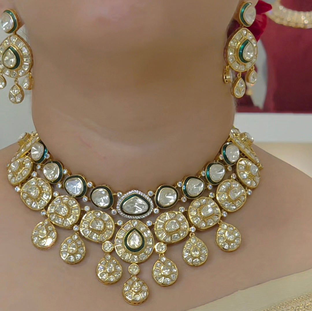 Varsha moissanite neckline set
