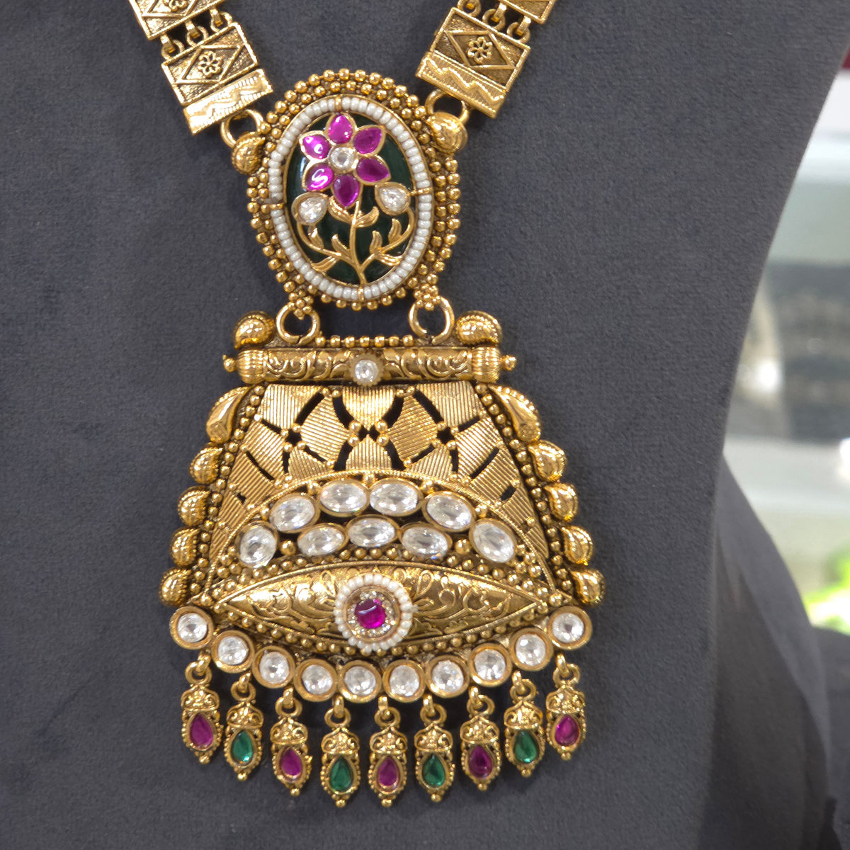 Rambha heritage necklace set