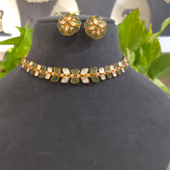 Manu moissanite polki set