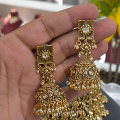 Mithali antique golden choker
