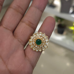 Priya moissanite polki ring