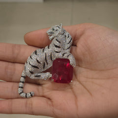 Tiger Ad brooch