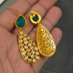 Rohini moissanite polki set