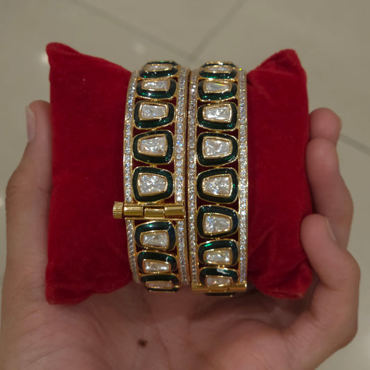 Brinda polki bangles