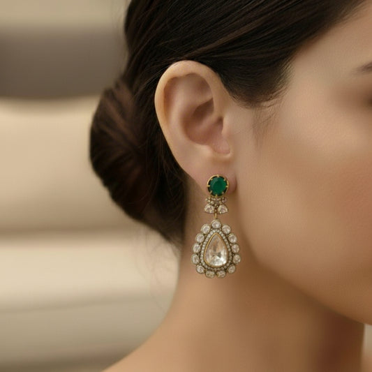 Anika moissanite danglers