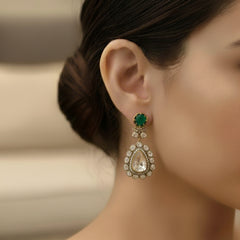 Anika moissanite danglers