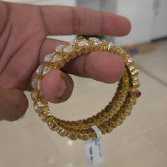 Masha moissanite polki bangles