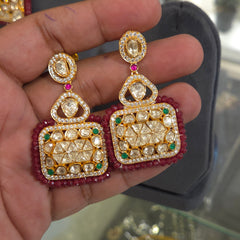 Yashvi moissanite polki set