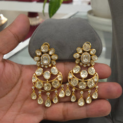 Lavanya Moissanite polki neckline set