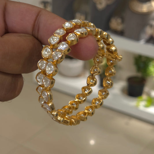 Ramna moissanite polki bangles