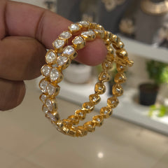 Ramna moissanite polki bangles