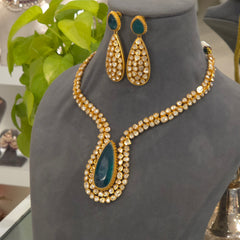 Rohini moissanite polki set